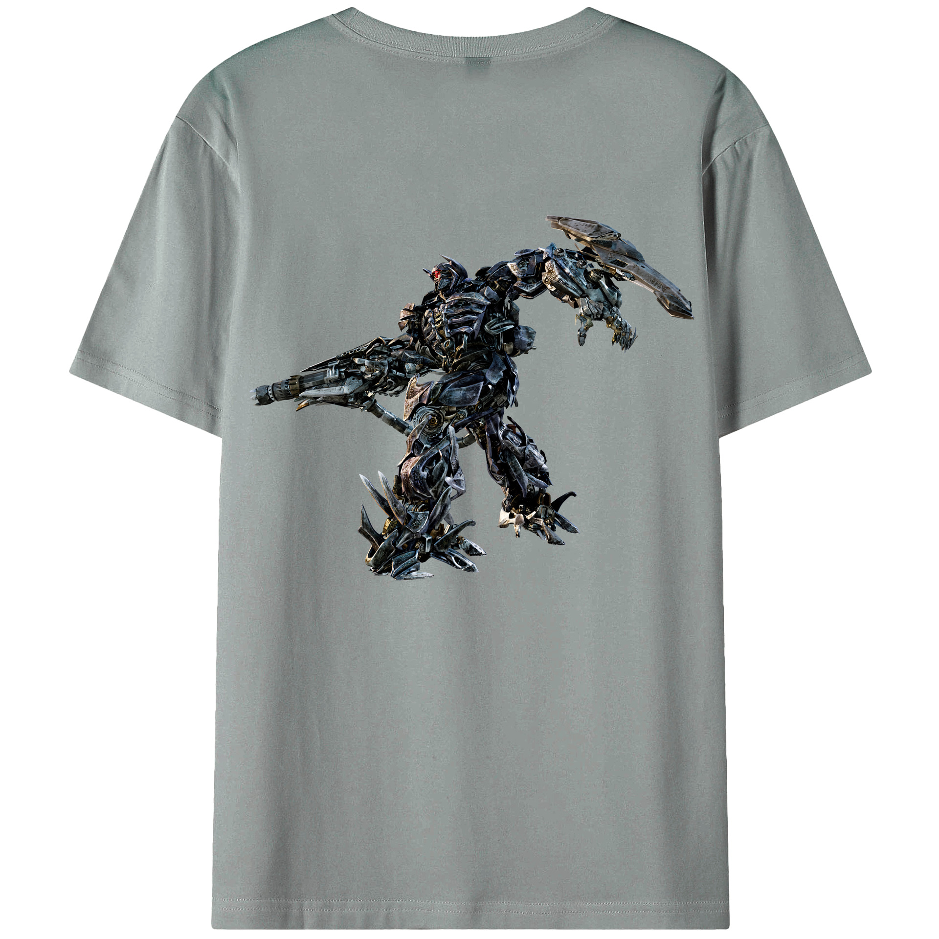 （画像用） Transformers トランスフォーマー 綿100％ メンズ半袖Tシャツ（バックプリント） 通気性